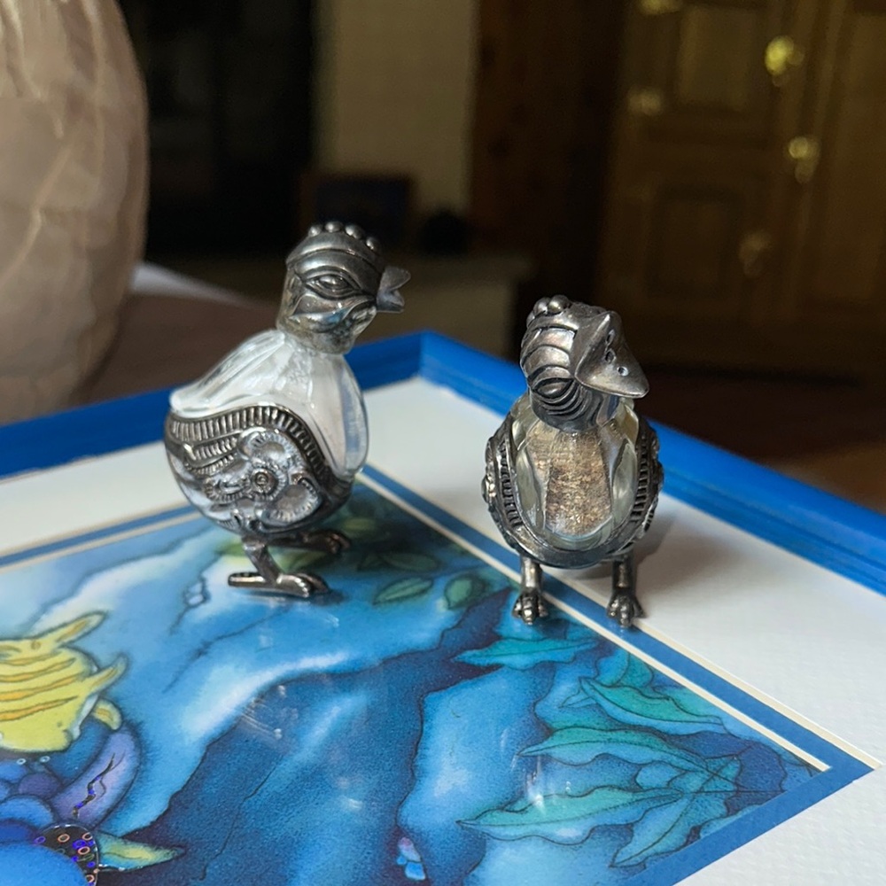 Silver Bird Salt and Pepper Shaker Set